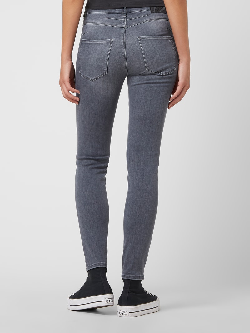Skinny Fit Jeans mit Bio-Anteil Modell 'Ana' in dunkelgrau