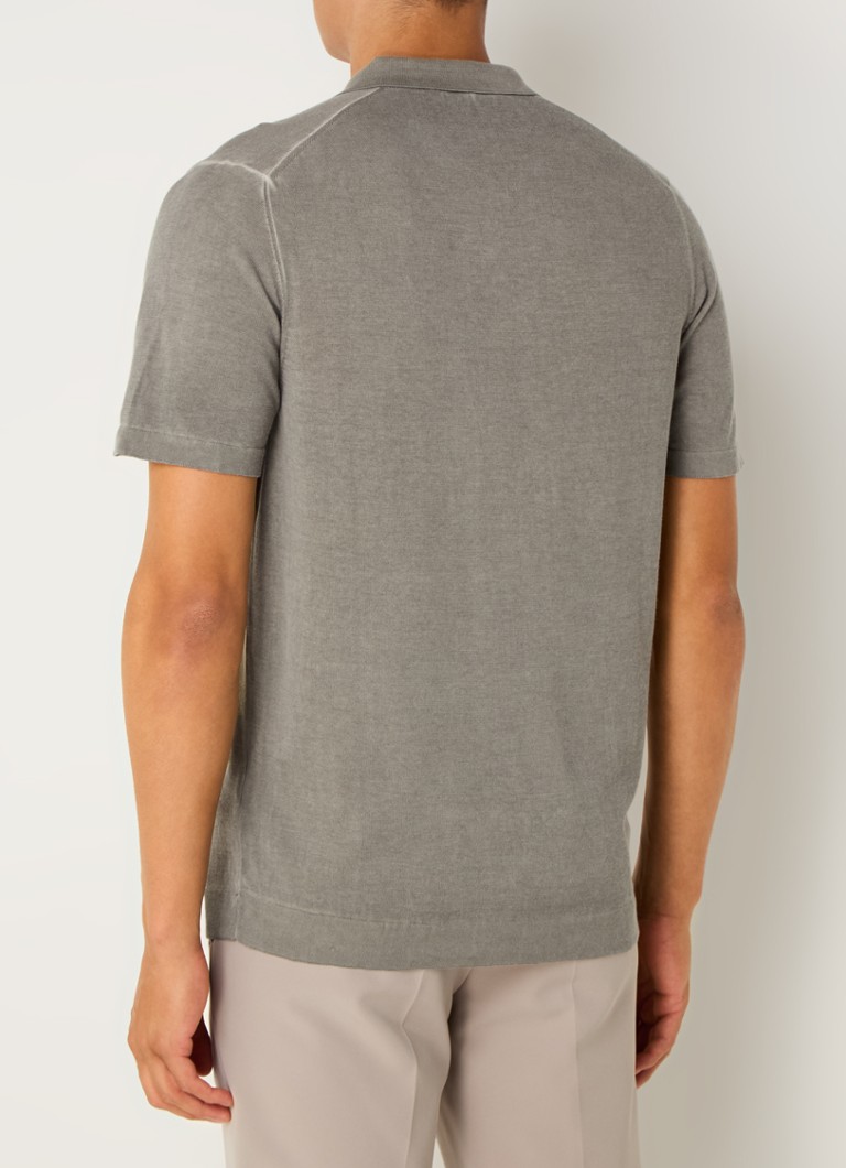 DRYKORN Triton fine-knit regular fit polo with stretch