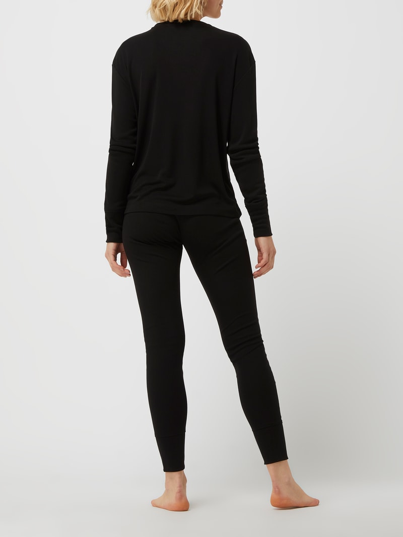Loungewear im Set in schwarz