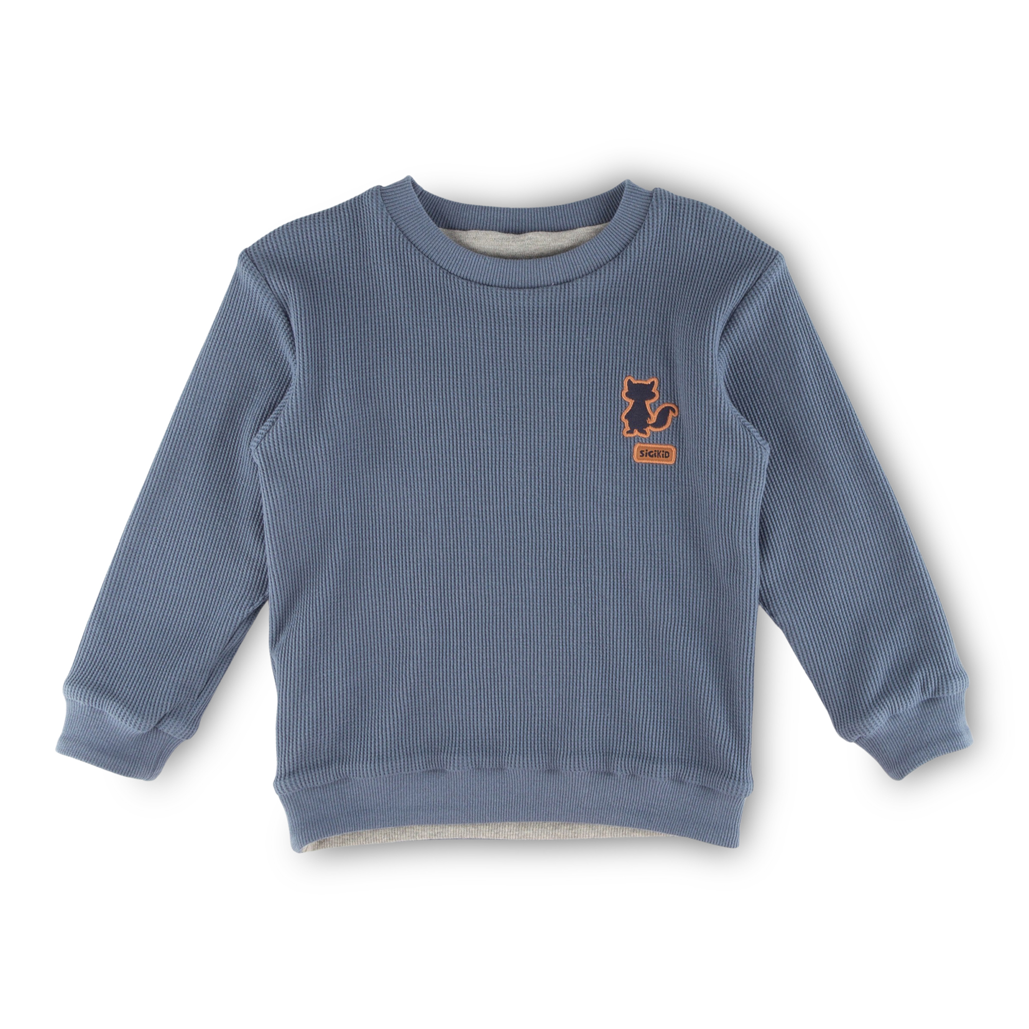 Kinder Langarm Wendeshirt Forest Adventure, blau oder gr