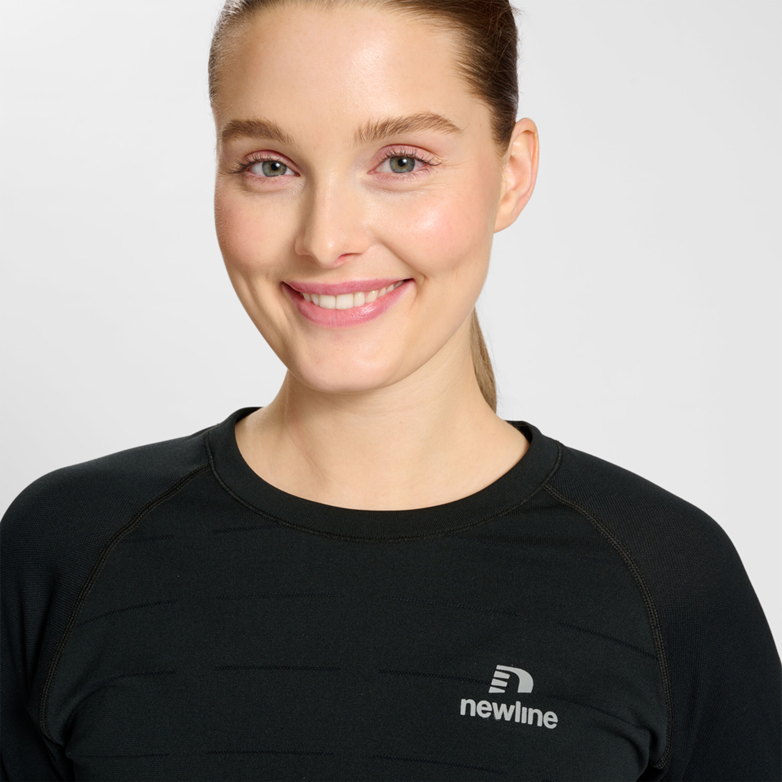 Riverside Seamless T-Shirt Laufshirt Damen - Schwarz