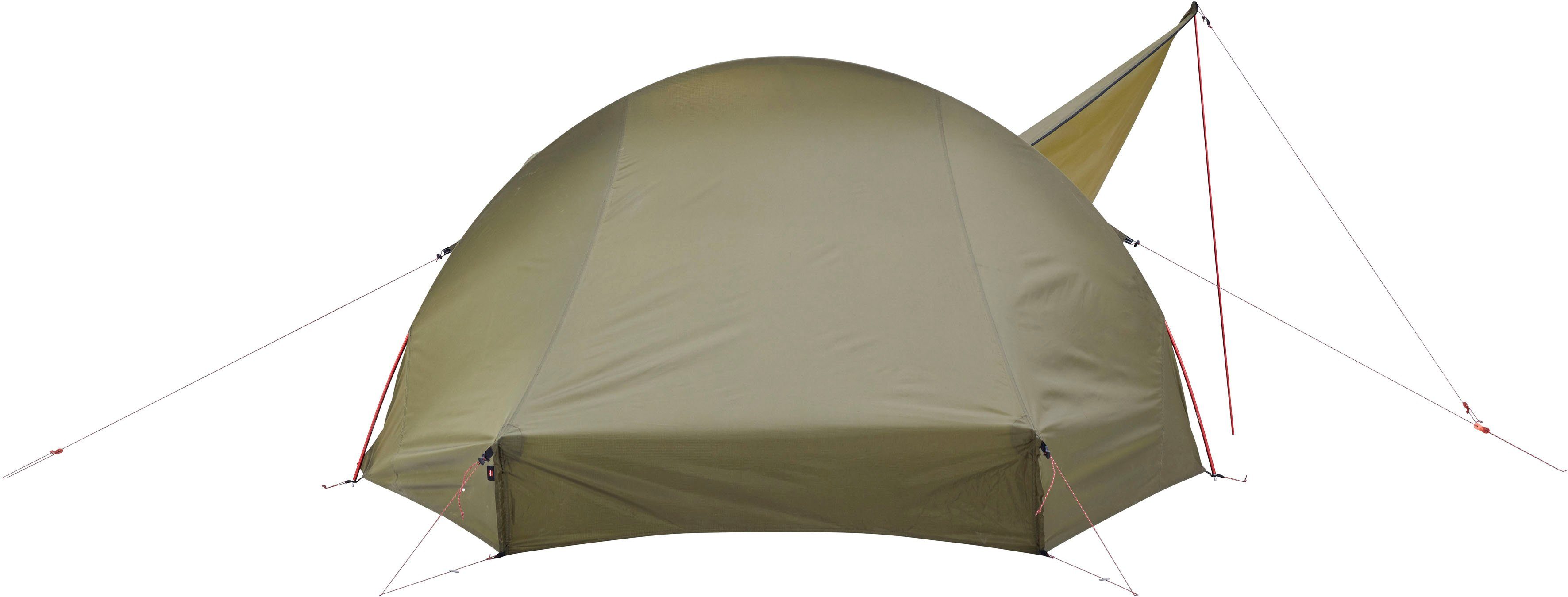 Nordisk Tunnelzelt Telemark 2.2 PU Tent Dark Olive, Personen: 2 (Packung, 1 tlg)
