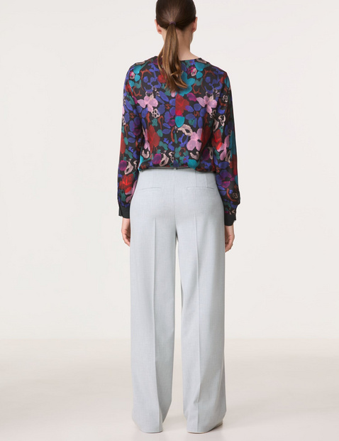 Elegante Stoffhose mit weitem Bein