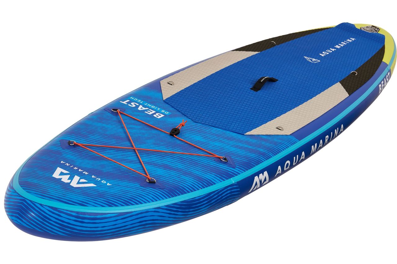 PureHaven Aqua Marina SUP Board 320x81cm mit Reißverschlussrucksack Double Action-Pumpe LIQUID AIR V1 Paddel Einschub-Mittelfinne Sicherheitsleine Blau