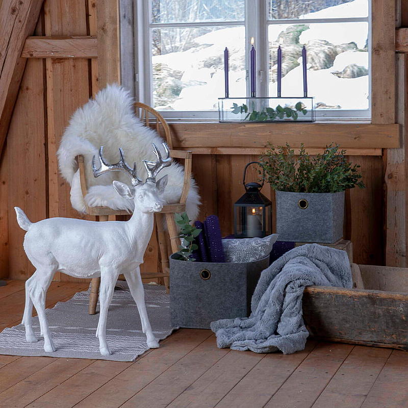 Home Pute 45x45 cm m/LED-lys naturmotiv
