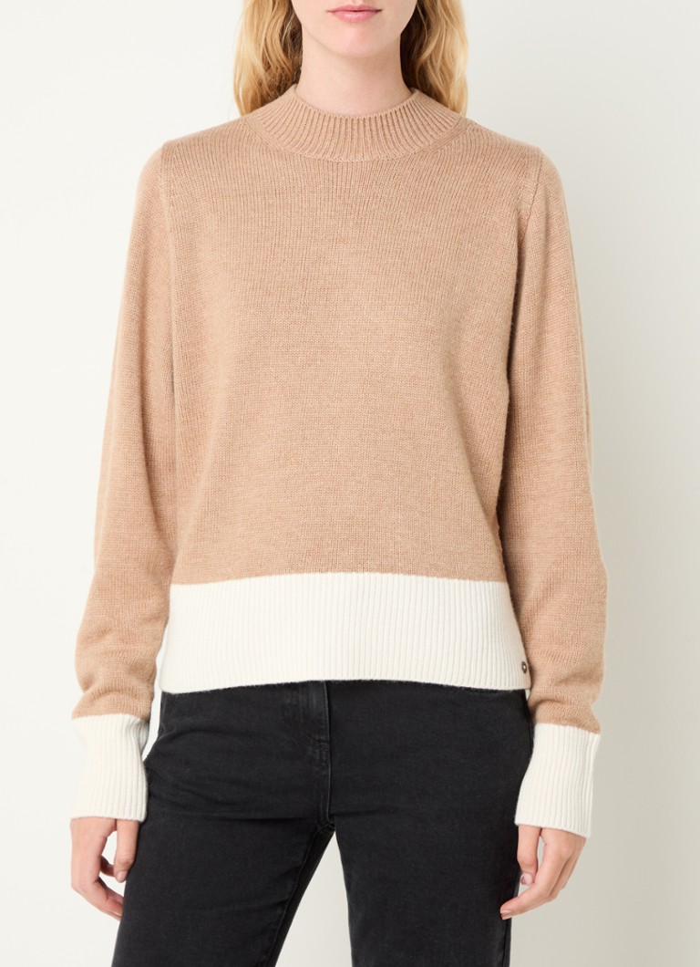 Pennyblack Světle pletený svetr z vlněné směsi se stojáčkem