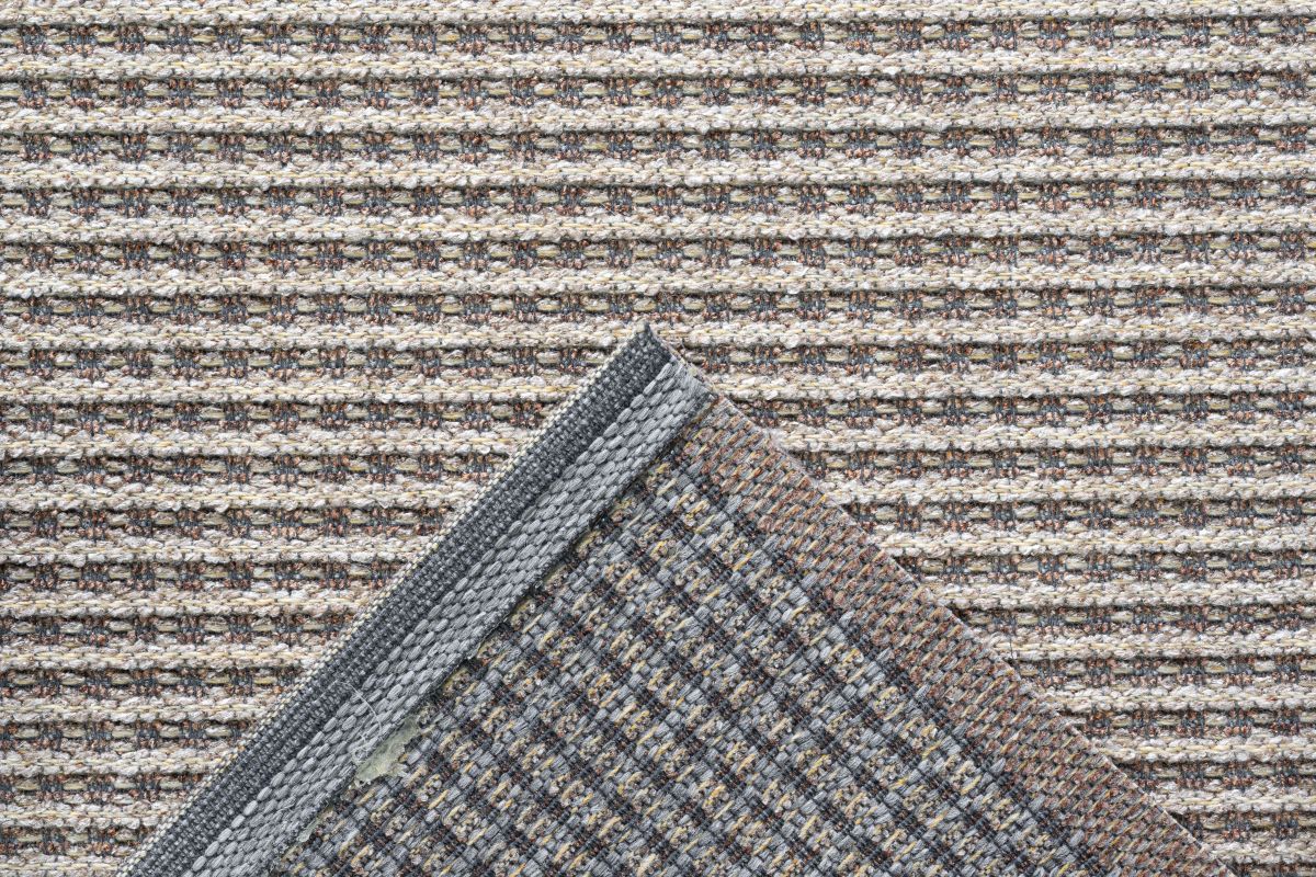 Webteppich Korund Braun Grau 80 x 150 cm
