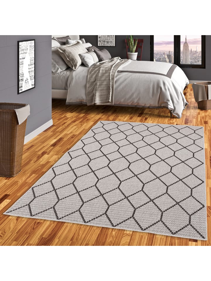 Pergamon In & Outdoor Teppich Marbella Modern in Grijs günstig kaufen