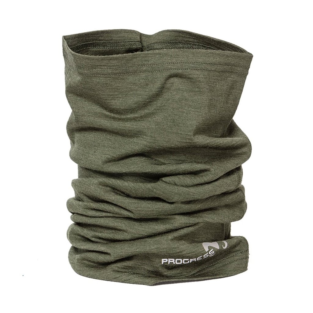 Progress MW TUBE Khaki Melange Merino-Schlauchschal