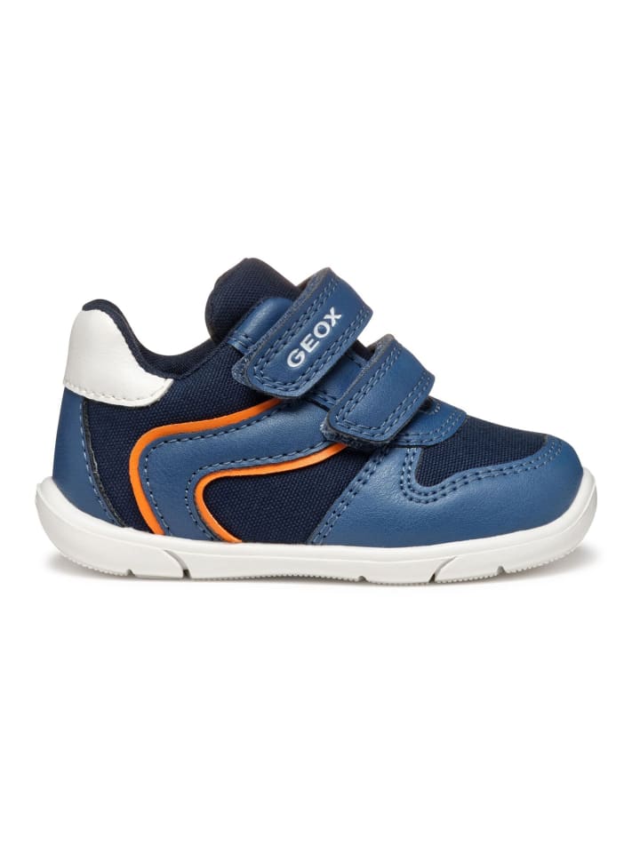 Geox Halbschuhe in Blau/Orange günstig kaufen