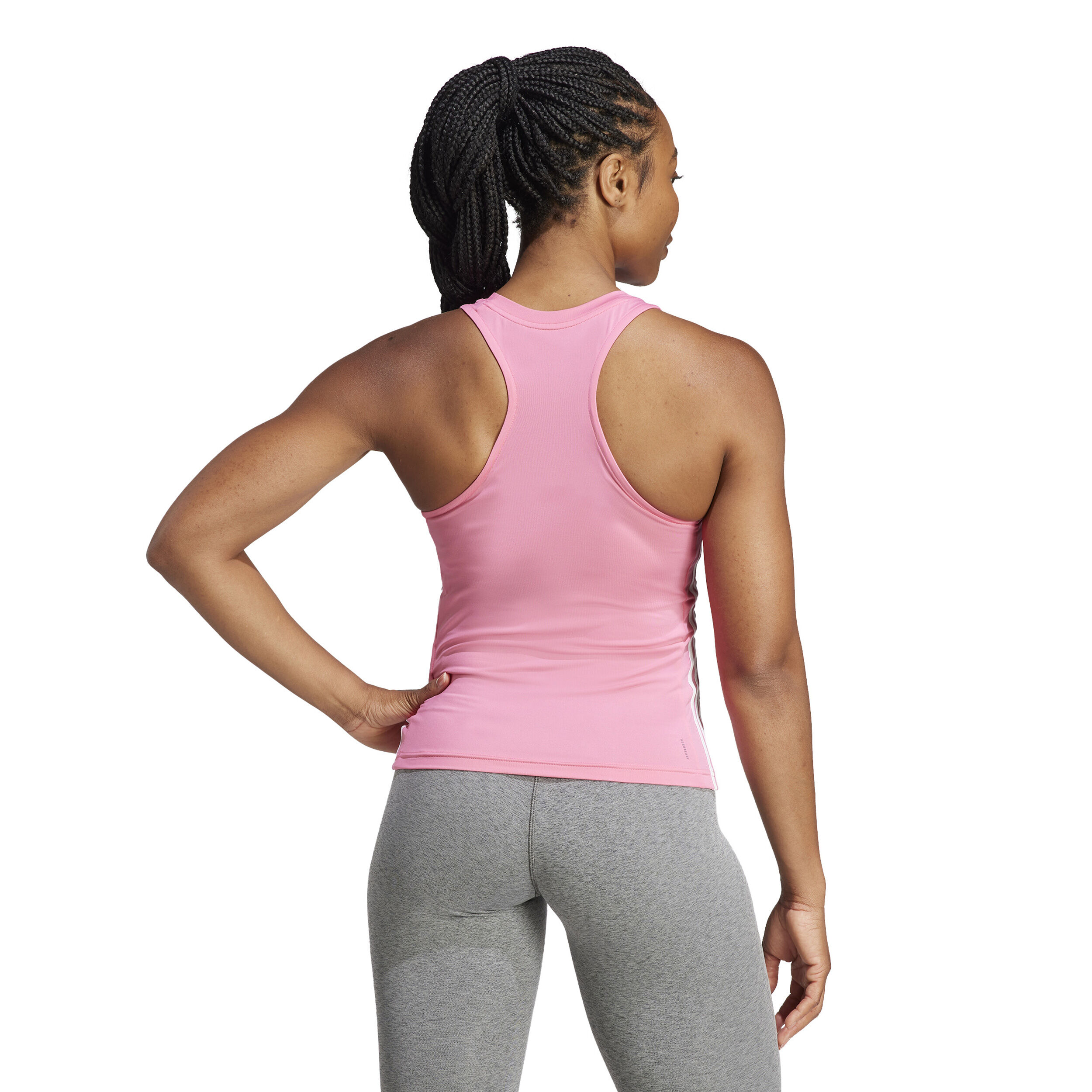 Training ES 3 Stripes Tank-Top Damen - Pink, Weiß
