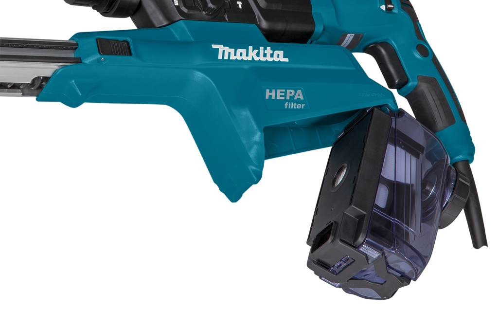 Makita HR2652J kombinuotas perforatorius 800 W 2,4 J su integruotu dulkių ištraukimu