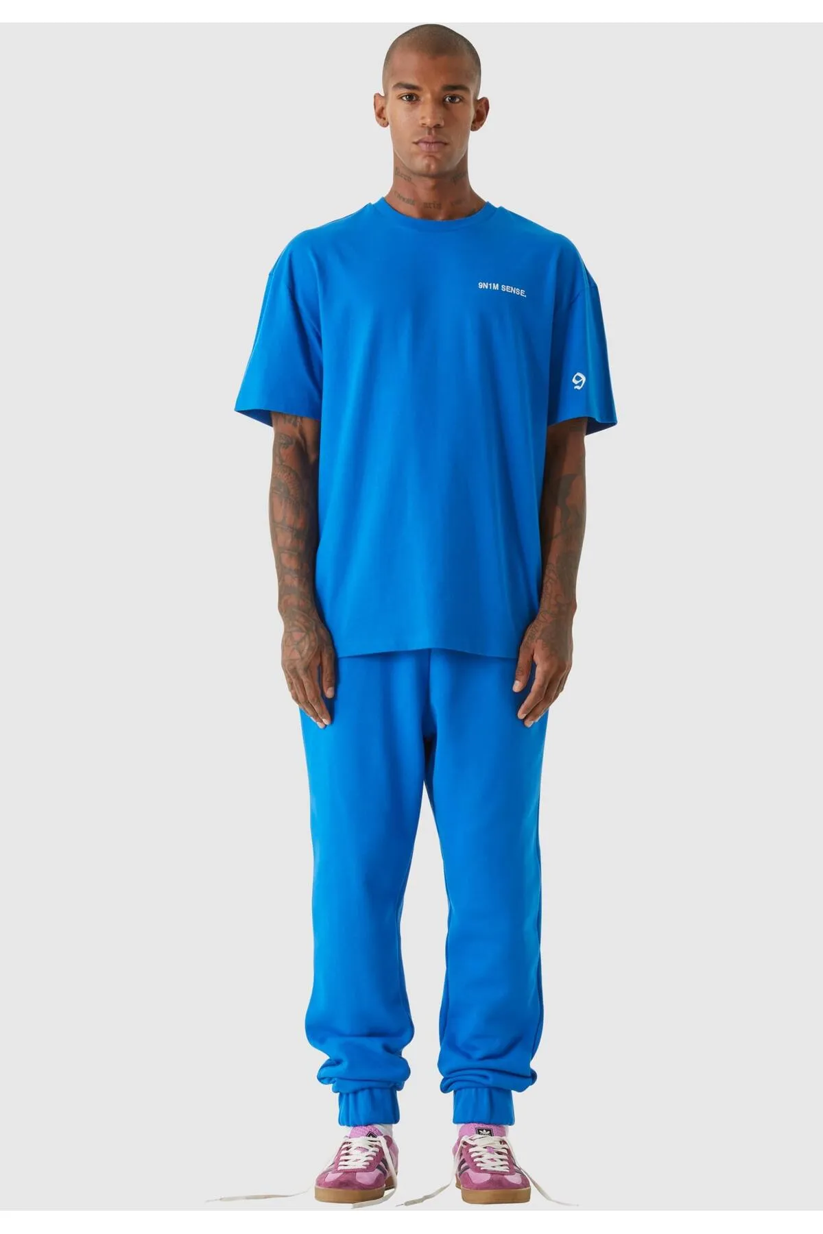 9N1M SENSE  Jogginghose - Blau - Straight