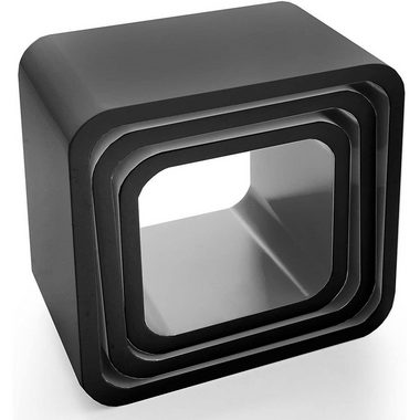 Floordirekt Wandregal Cambridge, Dekoregal in 4 Farben, Wandregal, ideal im Wohnzimmer, 3-teilig, Cube Regal