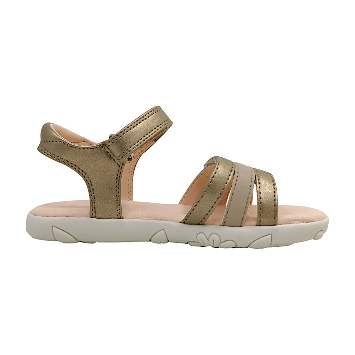 Geox J Sandal Haiti Girl J458ZD-0NFBC/C2010 Gold C2010 Platinum