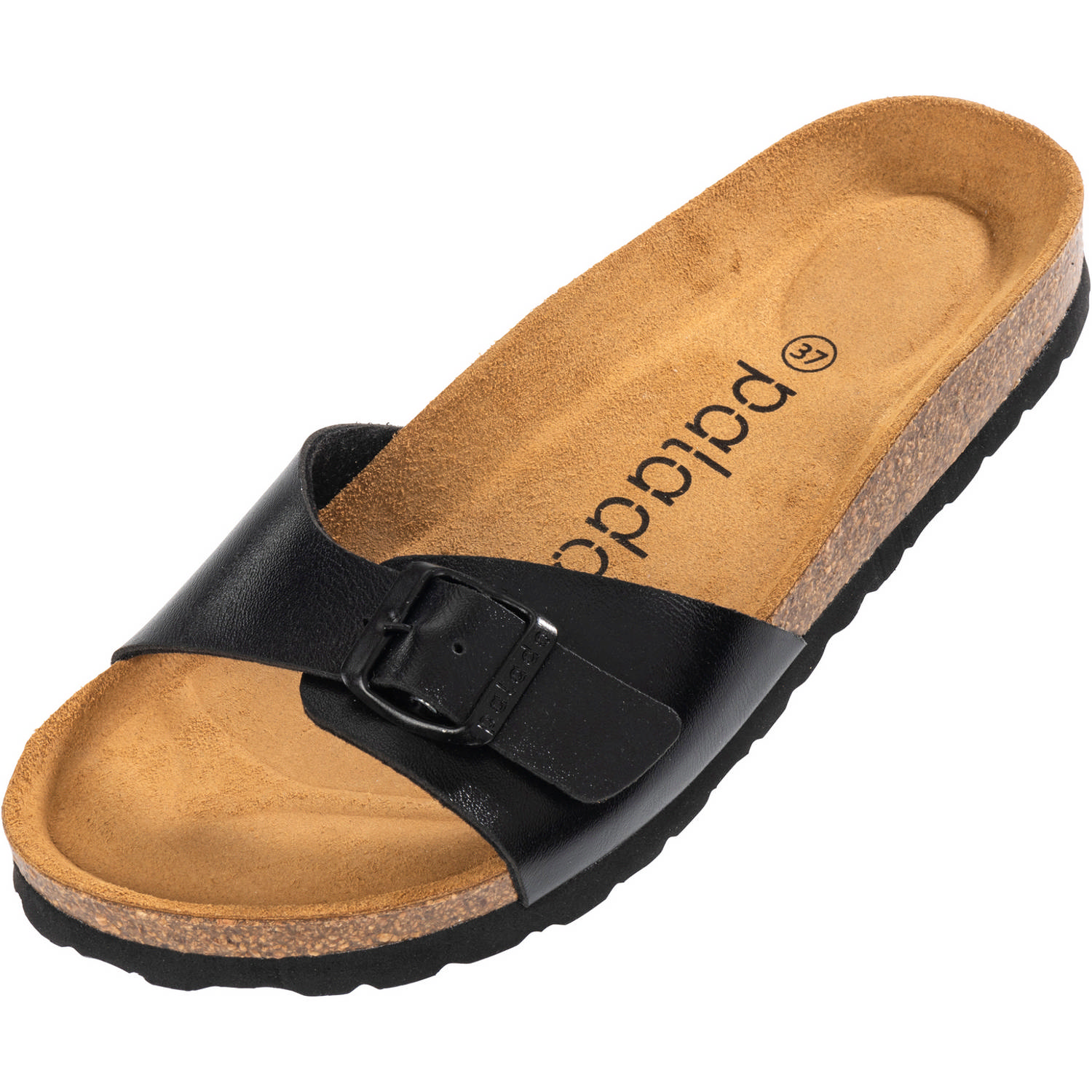 Palado Malta Metallic, Pantoletten, Damen, Metallic Schwarz