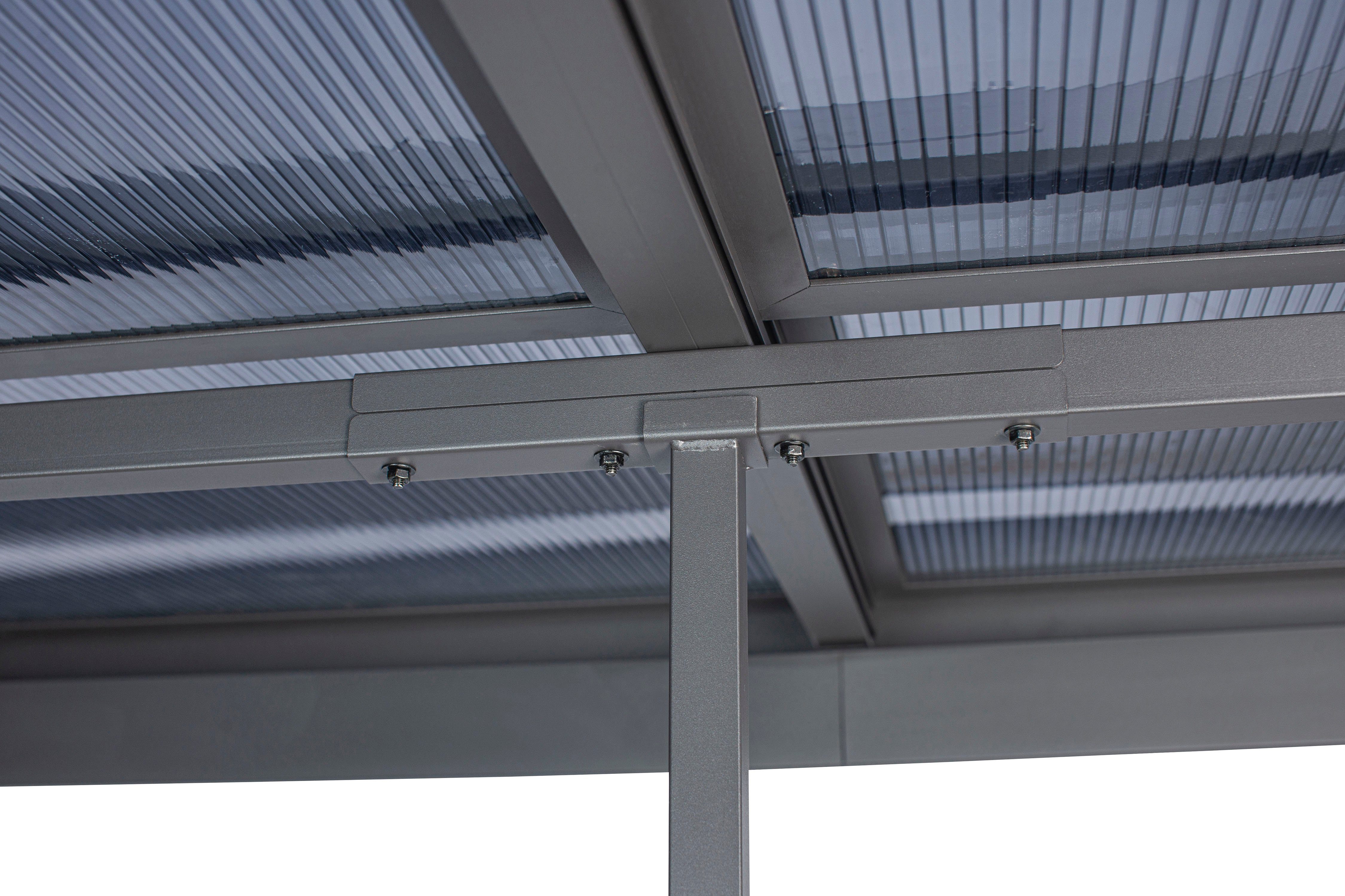 KONIFERA Anbaupavillon Bilbao, Terrassenüberdachung, in 360, 423 und 480 cm Breite, mit 7,8 mm Polycarbonat-Dachplatten