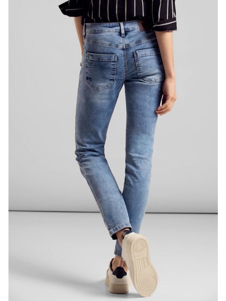 Street One Jeans in light blue random wash günstig kaufen