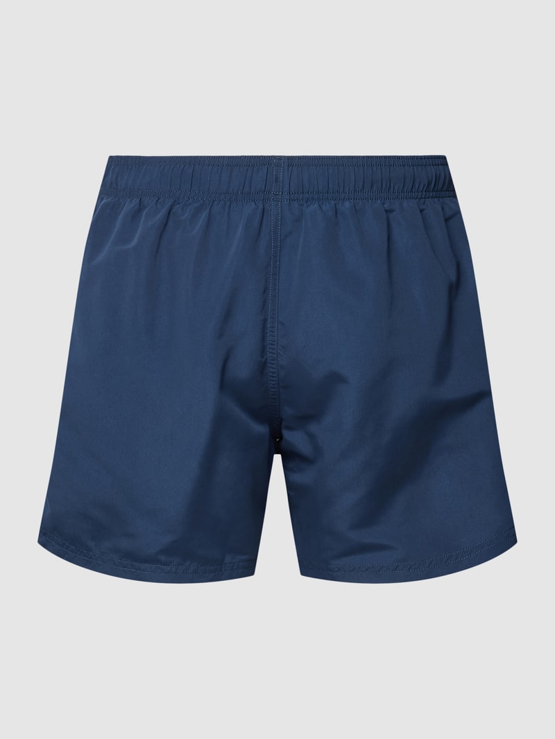 Badehose mit Stretch-Anteil Modell 'Aquarium' in dunkelblau