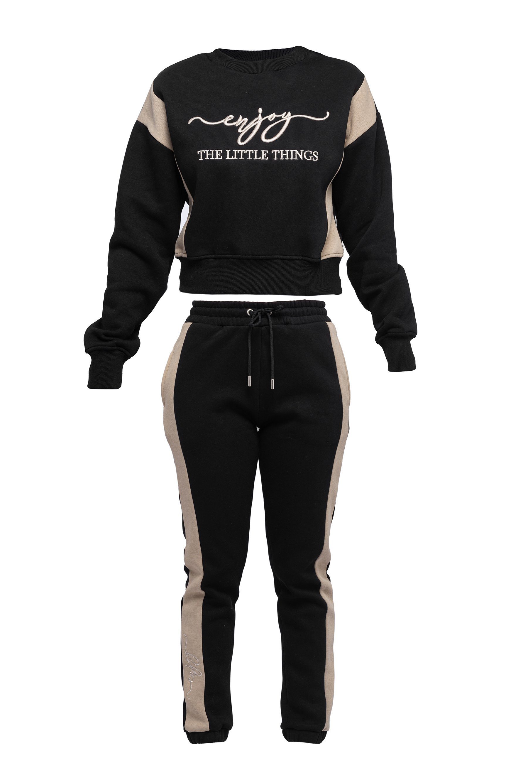Tom Barron Freizeitanzug CASUAL REGULAR SIZE TRACKSUIT WITH CHEST EMBROIDERY, mit modernem Design