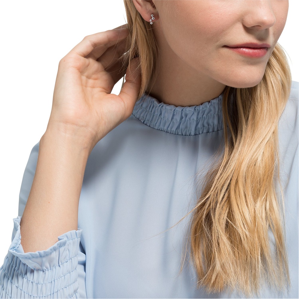 FAVS Boucles d'oreilles à fermoir à poussette 925 Argent Boucles d'oreilles
