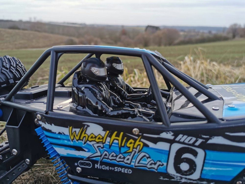 BruKa RC-Auto Robuster Geländewagen SUPER SCORPION, Ferngesteuertes Auto mit 6x6 Allradantrieb, 50cm