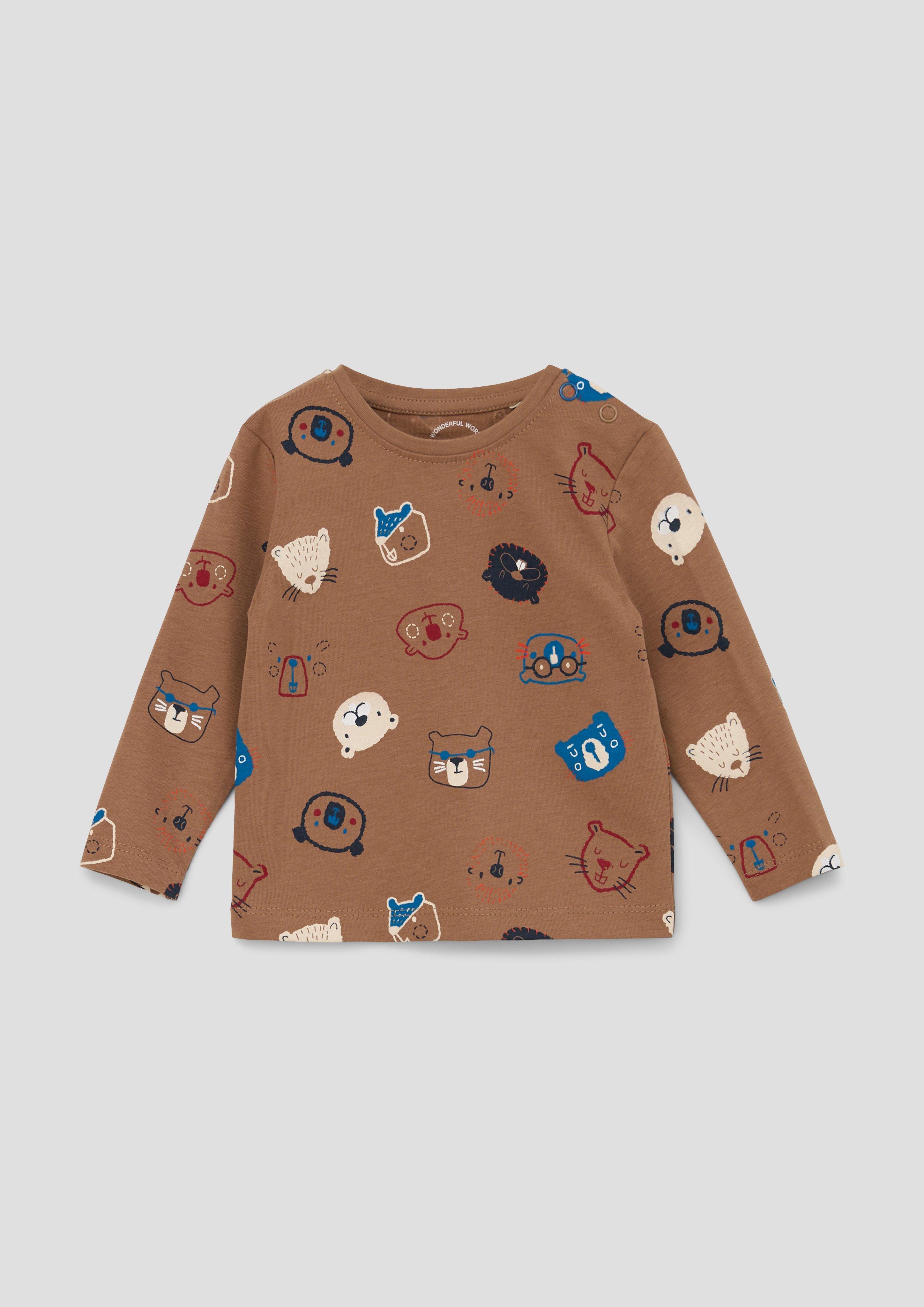 Longsleeve mit Allover-Print  2138432-84A4