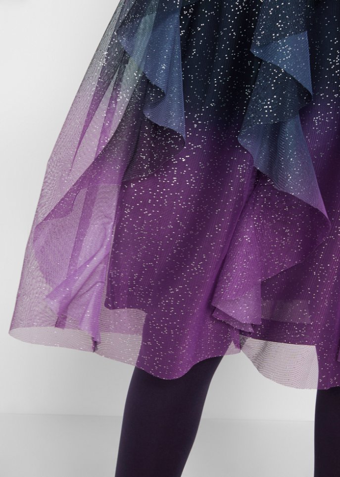 Festliches Mädchen Kleid mit Glitzer