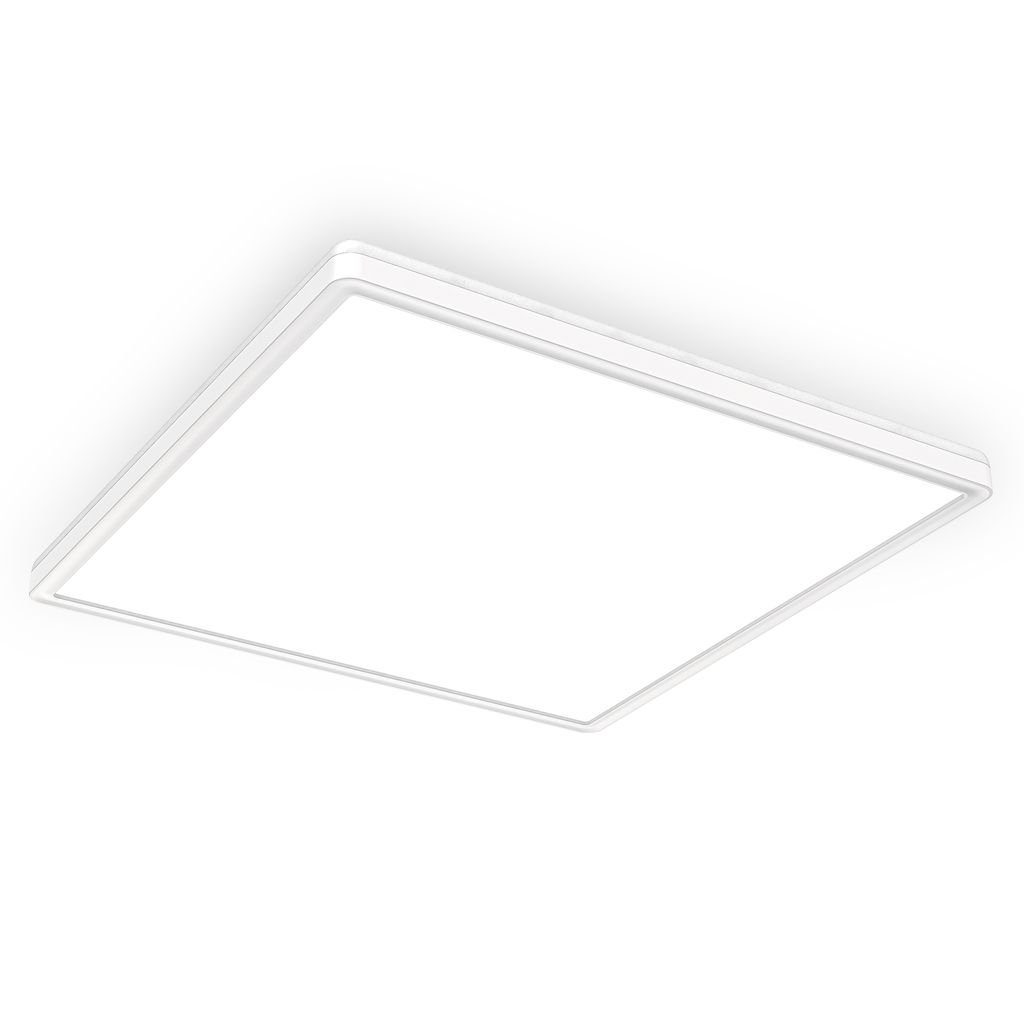 B.K.Licht Deckenleuchte LED Deckenlampe Backlight 4.000K 3.000lm - BKL1313, LED fest integriert, Neutralweiß, Panel Ultra Flach 420x420x29mm 22W Memoryfunktion Weiß