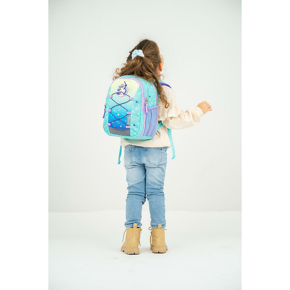 Kindergartenrucksack Mini Kiddy Kindergartenrucksack für 1-3 Jährige Kinder mit Brustgurt türkis