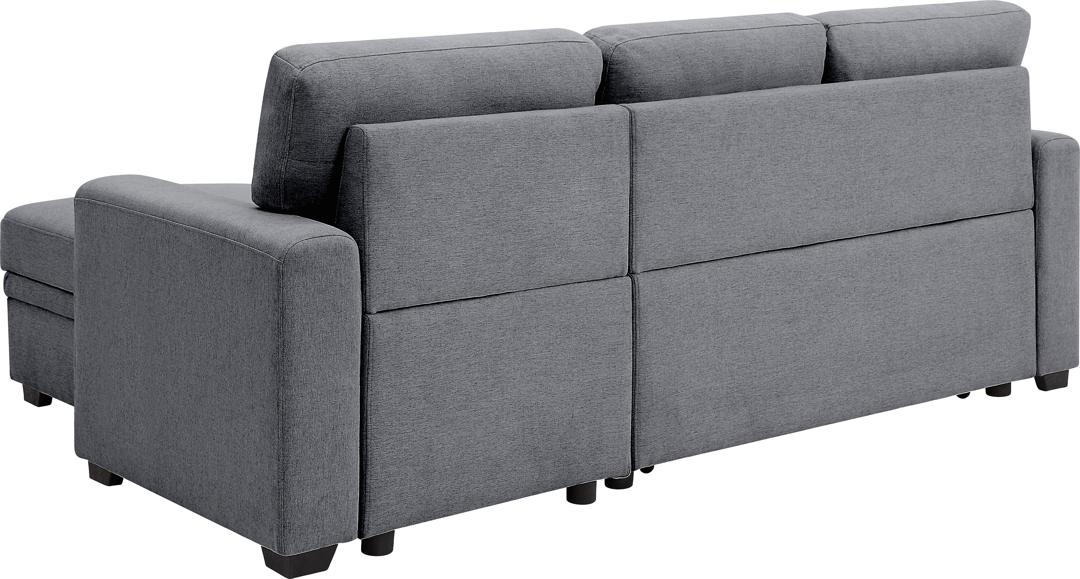 ATLANTIC home collection Schlafsofa Gerrit, Ecksofa, mit Bettfunktion, Recamiere rechts oder links montierbar