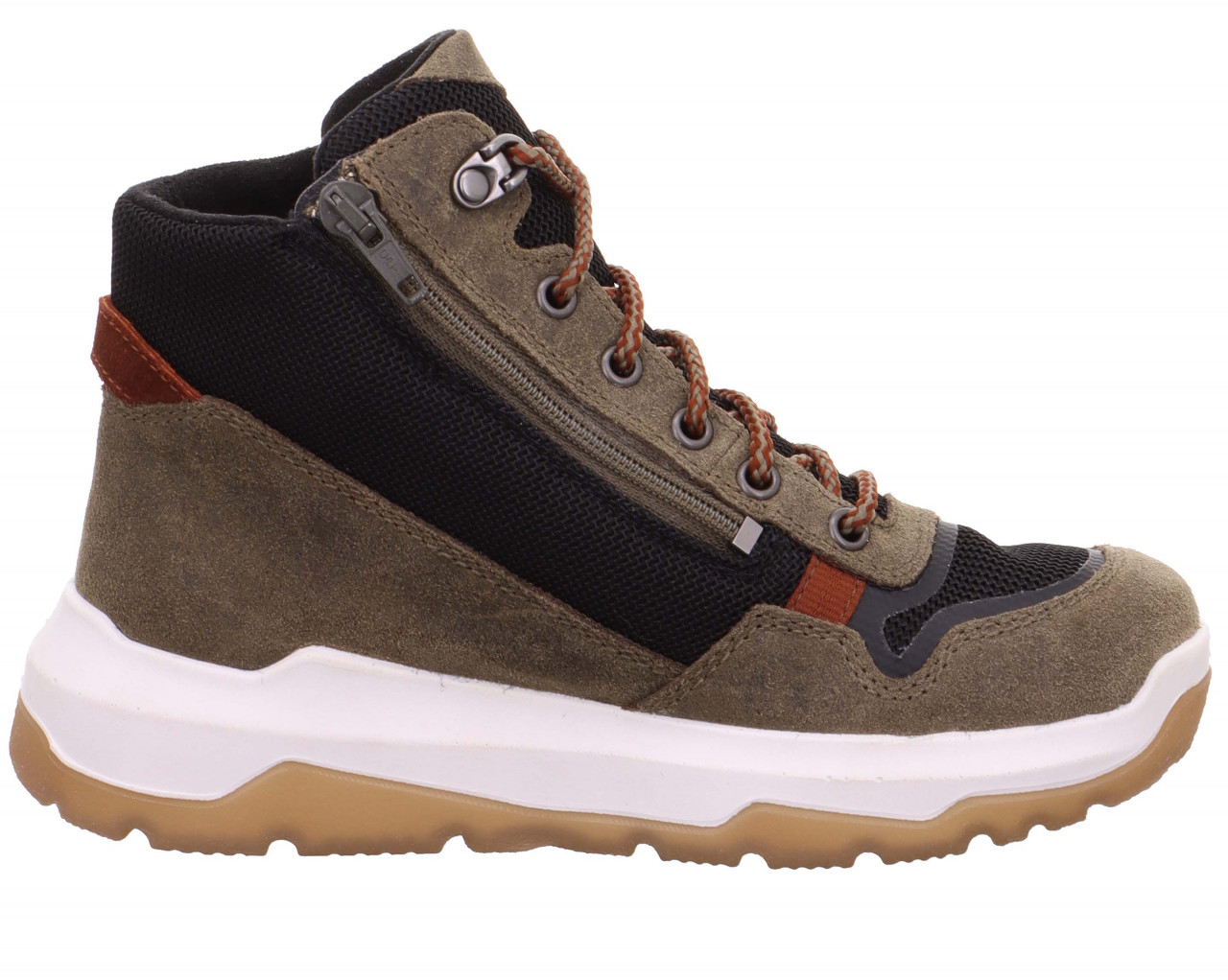 SPACE - Grün/SchwarzBoots mit Reißverschluss