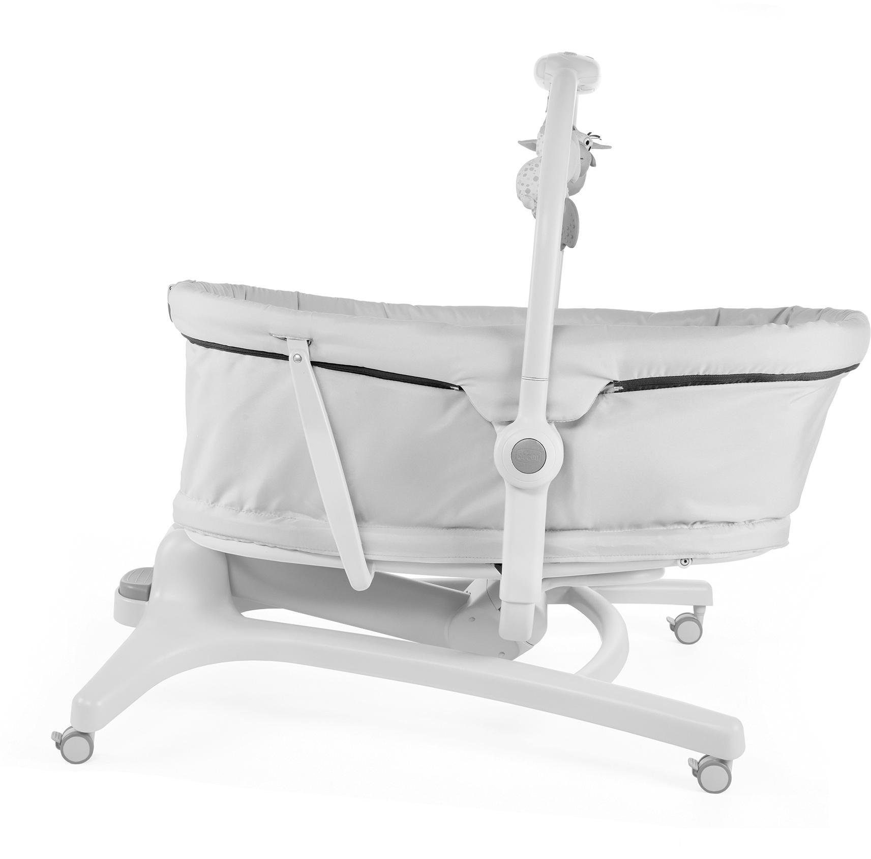 Chicco Kombihochstuhl Baby Hug 4 in 1, Aquarelle, Stubenwagen, Liegesessel, Hochstuhl und erster Stuhl in Einem!