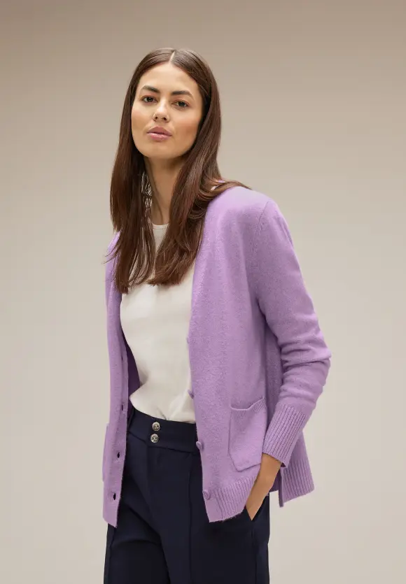 Street One Cardigan mit V-Ausschnitt