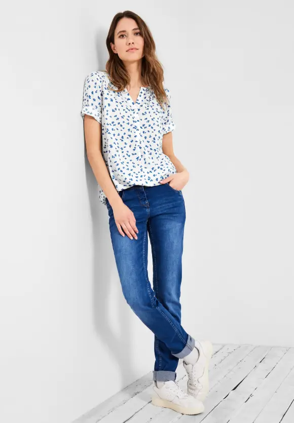 CECIL Bluse mit kurzer Knopfleiste