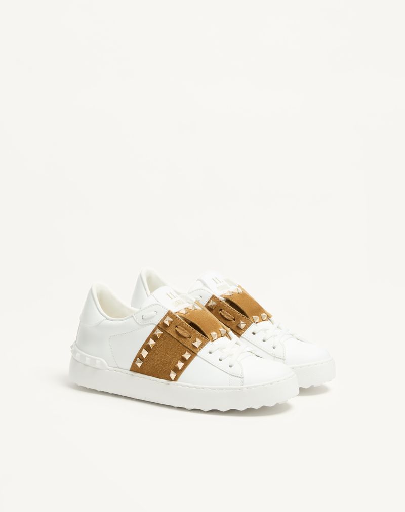 Baskets Rockstud Untitled en cuir de veau avec bride en cuir fendu