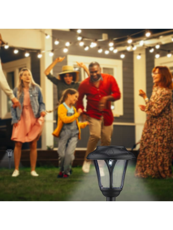 relaxdays 10 x Solarlampe in Schwarz günstig kaufen onesize