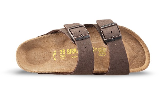 BIRKENSTOCK Pantoletten braun Arizona 2 Schnallen