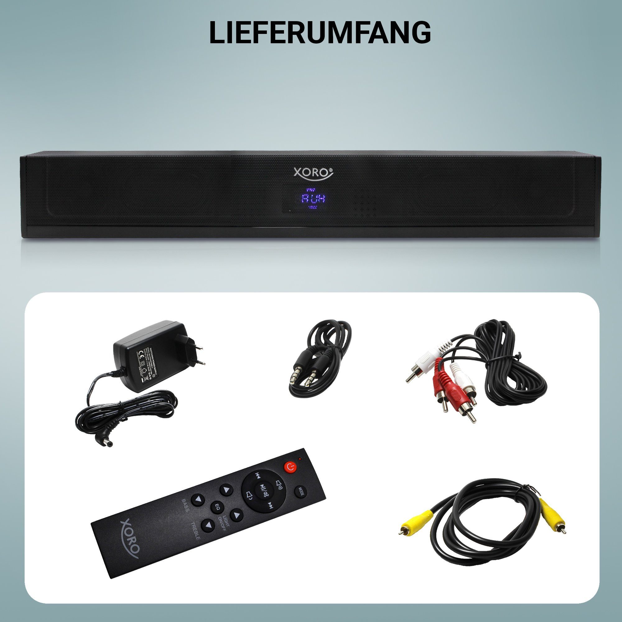 Xoro Xoro Soundbar HSB50 V2 Bluetooth Speaker MP3 fähige USB Schnittstelle Soundbar