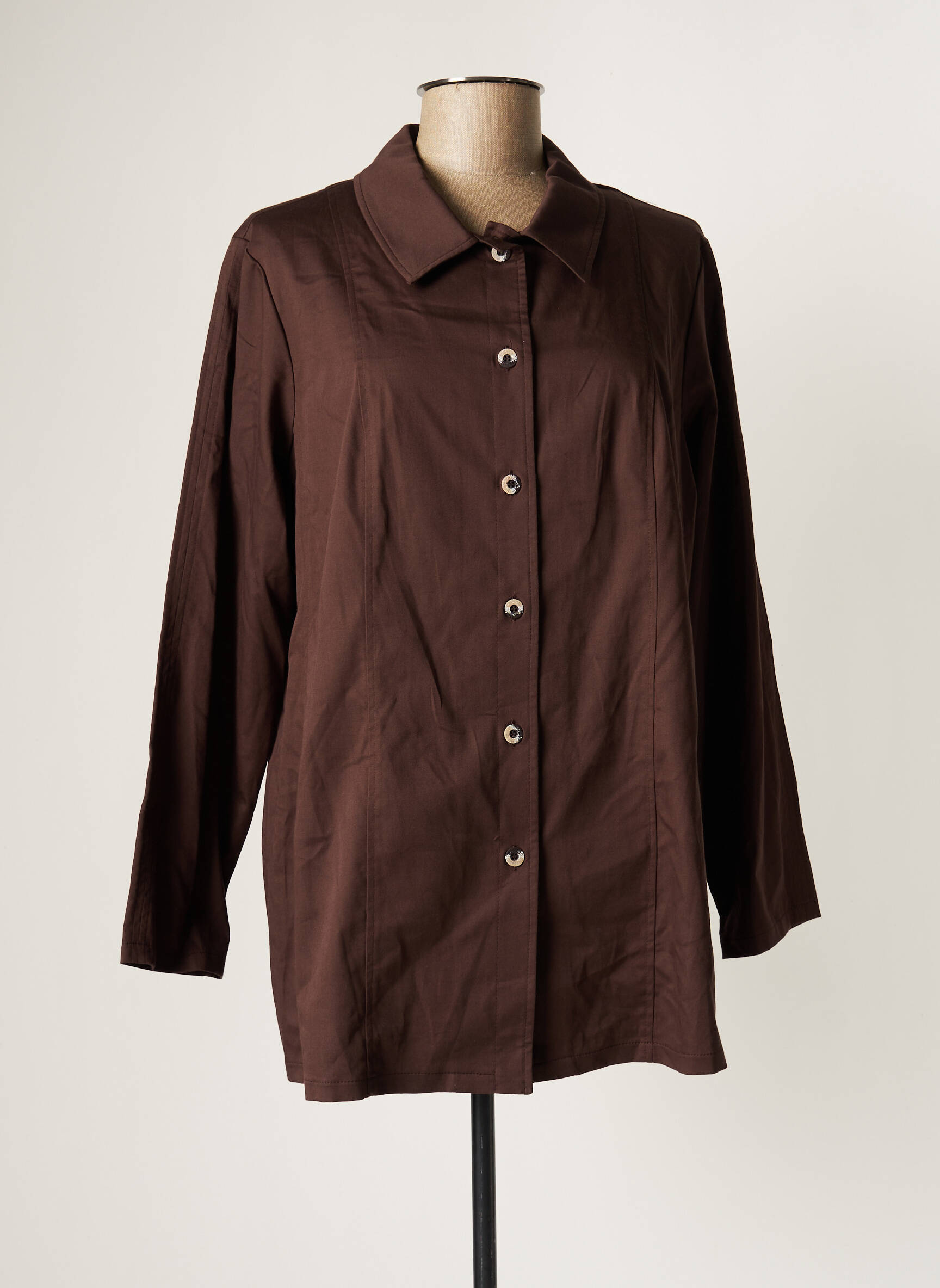 Christian Marry Tuniquemanchelongue Femme couleur marron