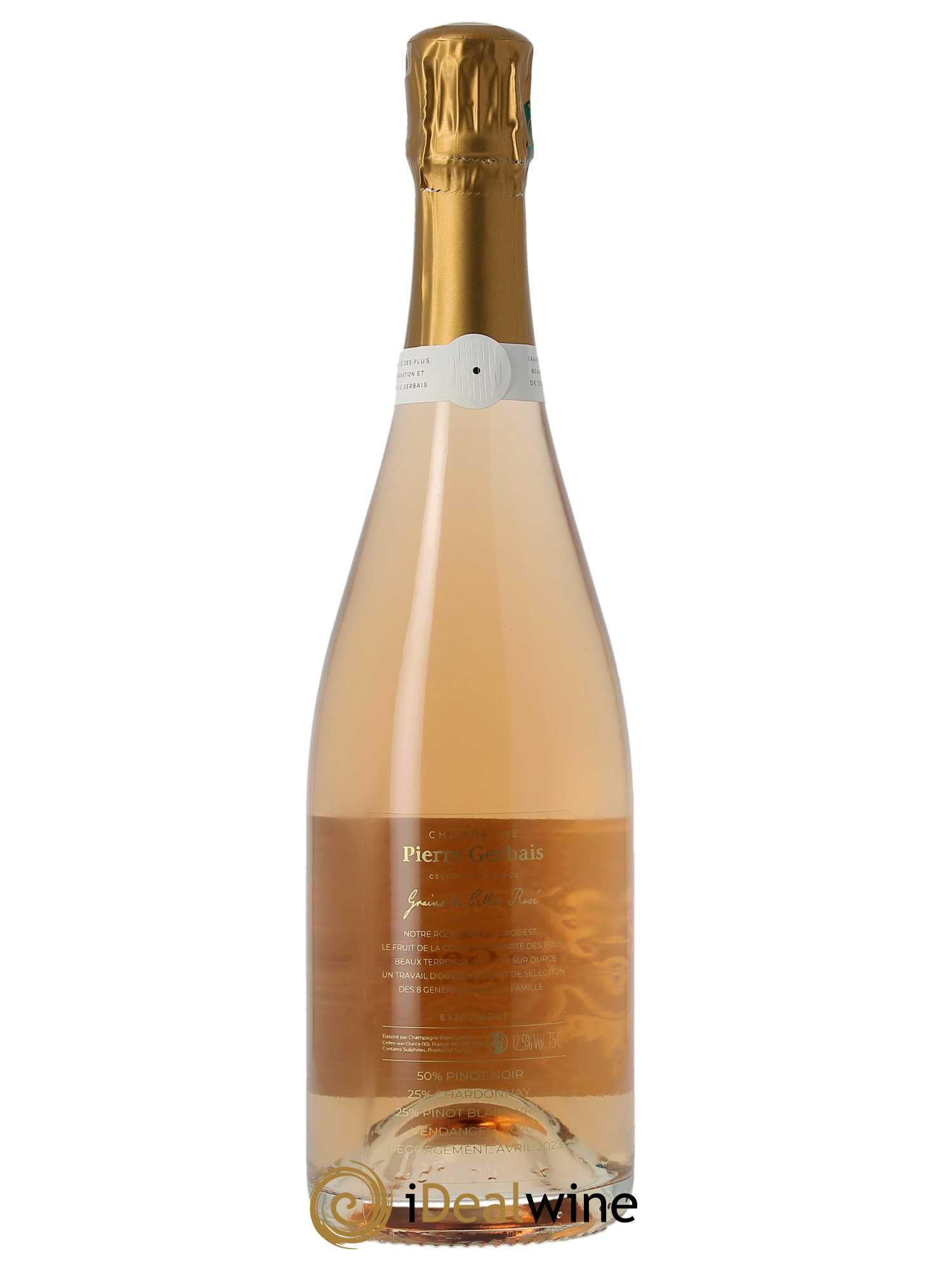 Grains de Celles Rosé Extra Brut Pierre Gerbais   - Lot de 1 Bouteille