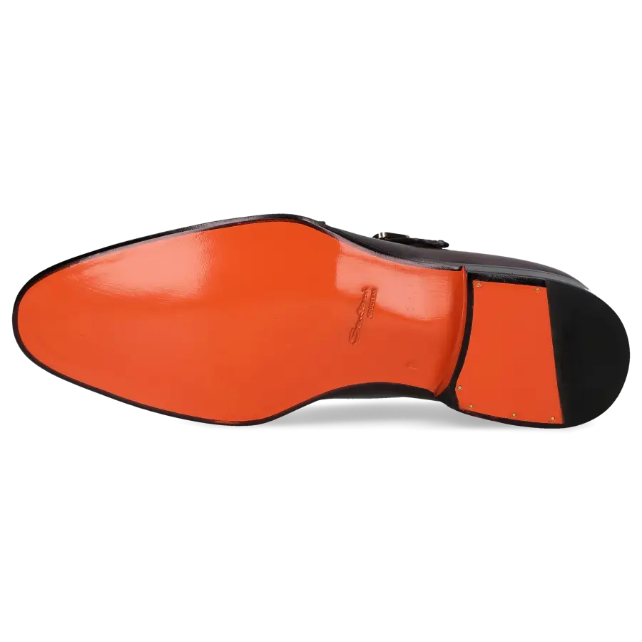 Santoni - Monk Schuhe 18239 Kalbsleder - braun