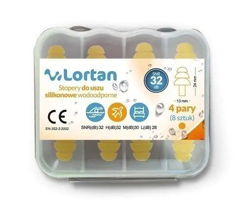 Lortan, Vandtætte Silikone Ørepropper