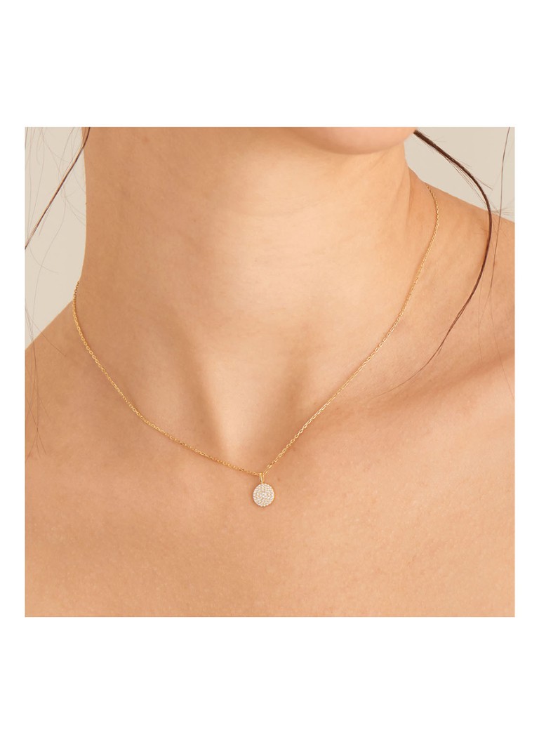Ania Haie Glam Disc necklace gold plated