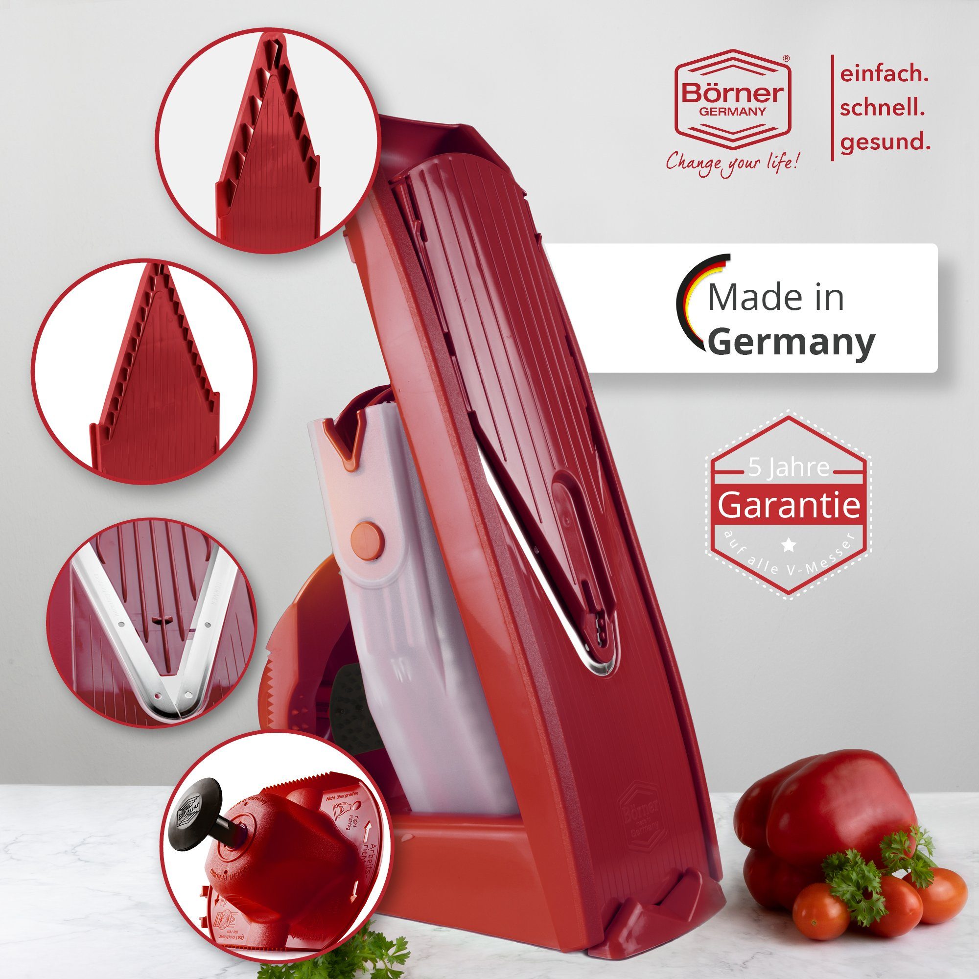 Börner Gemüsehobel Gemüsehobel V1 ClassicLine Profi Set