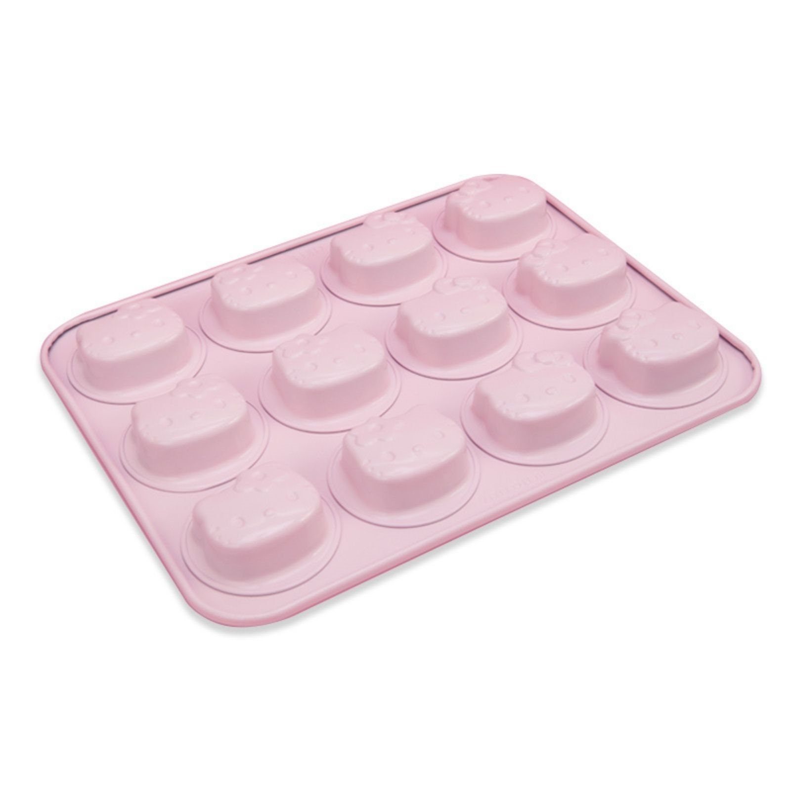 Chefmade Muffinform Muffinblech, (CHEFMADE, HELLO KITTY, Pink, 12er Muffinblech, 326x258x28mm, antihaft- & silikonbeschichtet, Muffinform, Cupcakeblech, Minikuchenform, Backblech, Cup-Cakes, Kohlenstoffstahl 1-tlg), Muffinform 12 Muffins - Muffin Bac