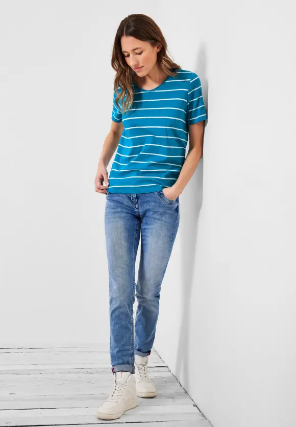 CECIL T-Shirt mit Streifenmuster
