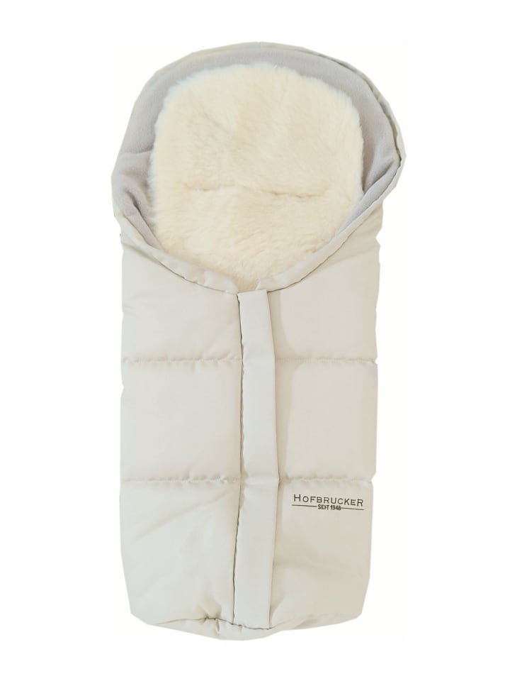 Hofbrucker Lammfell-Fußsäckchen Leni für Babyschale und Kinderwagen in Beige günstig kaufen onesize