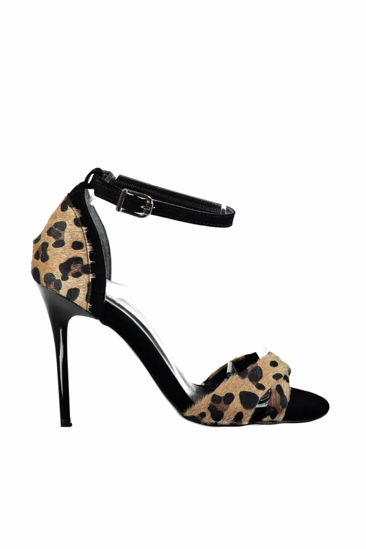 Fox Shoes  Leopardenschwarze Damenschuhe mit Absatz B922113802