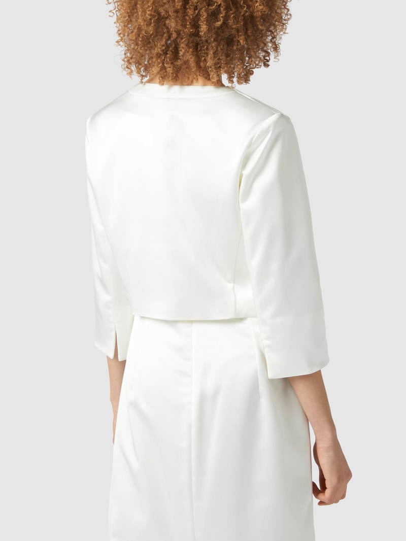 Bolero aus Satin in offwhite